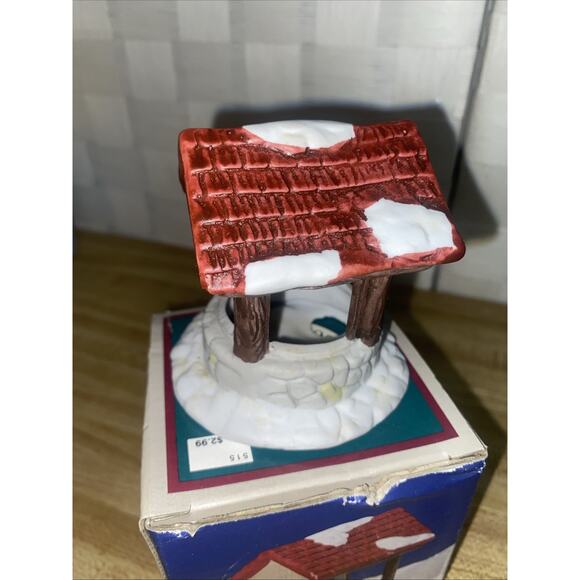 Christmas Valley Porcelain Wishing Well Hand Painted 3” X 3” Boxed - Picture 4 of 8